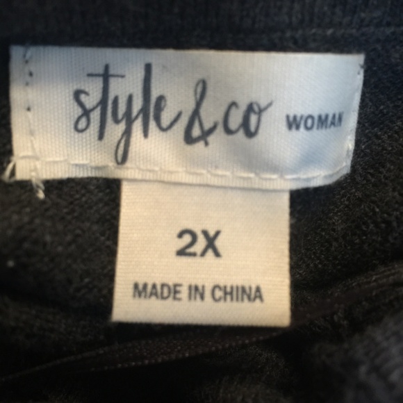 Style Co Ruffled-Sleeve Pleated Sweater - Picture 7 of 7